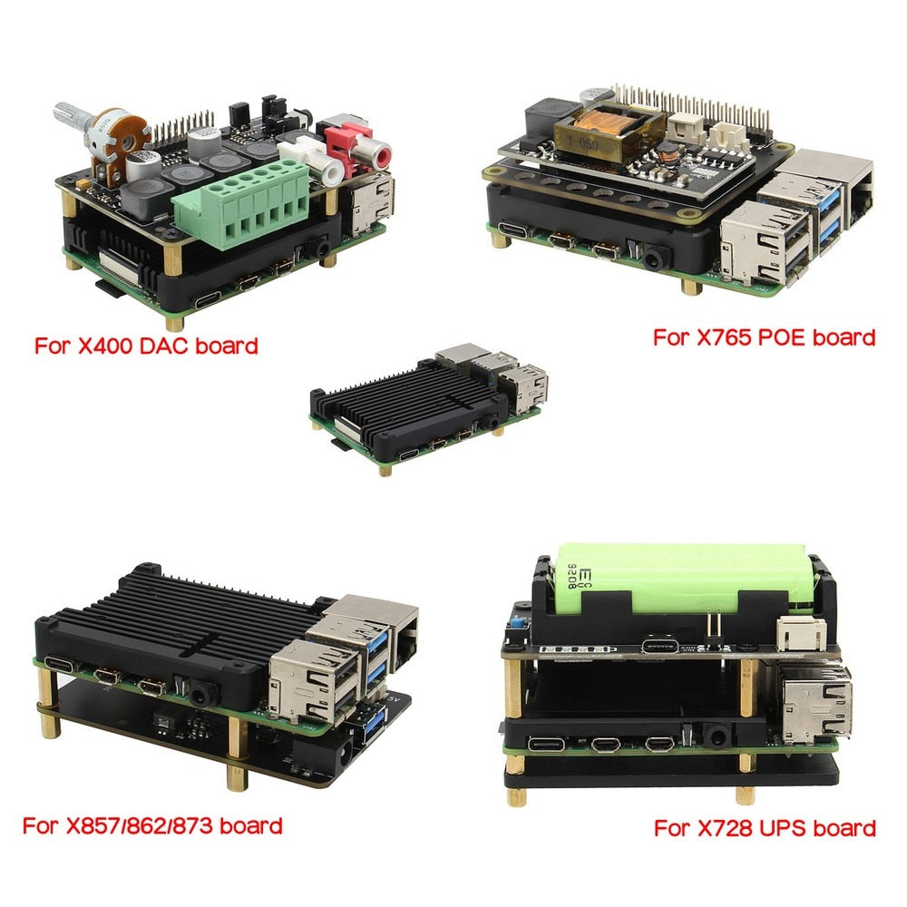 Raspberry Pi 4 Heatsink Radiator,P165-B for Raspberry Pi 4 Model B & Pi 4 Expansion Board Support POE Board customize