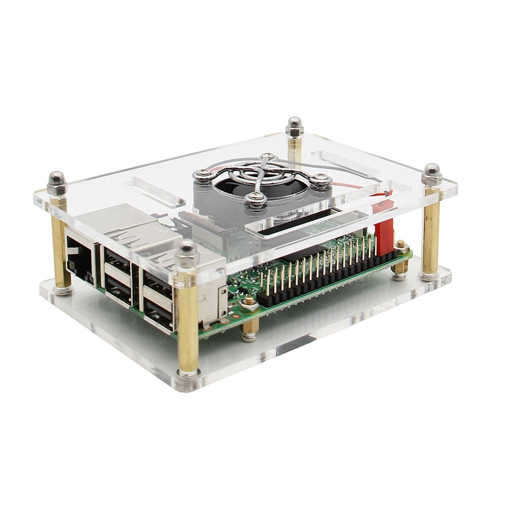 Raspberry Pi 4 Model B 1-5layers Transparent Acrylic Case Protective Shell for Raspberry Pi 3 Model B+(plus) / 3B / 2B / B+ customize