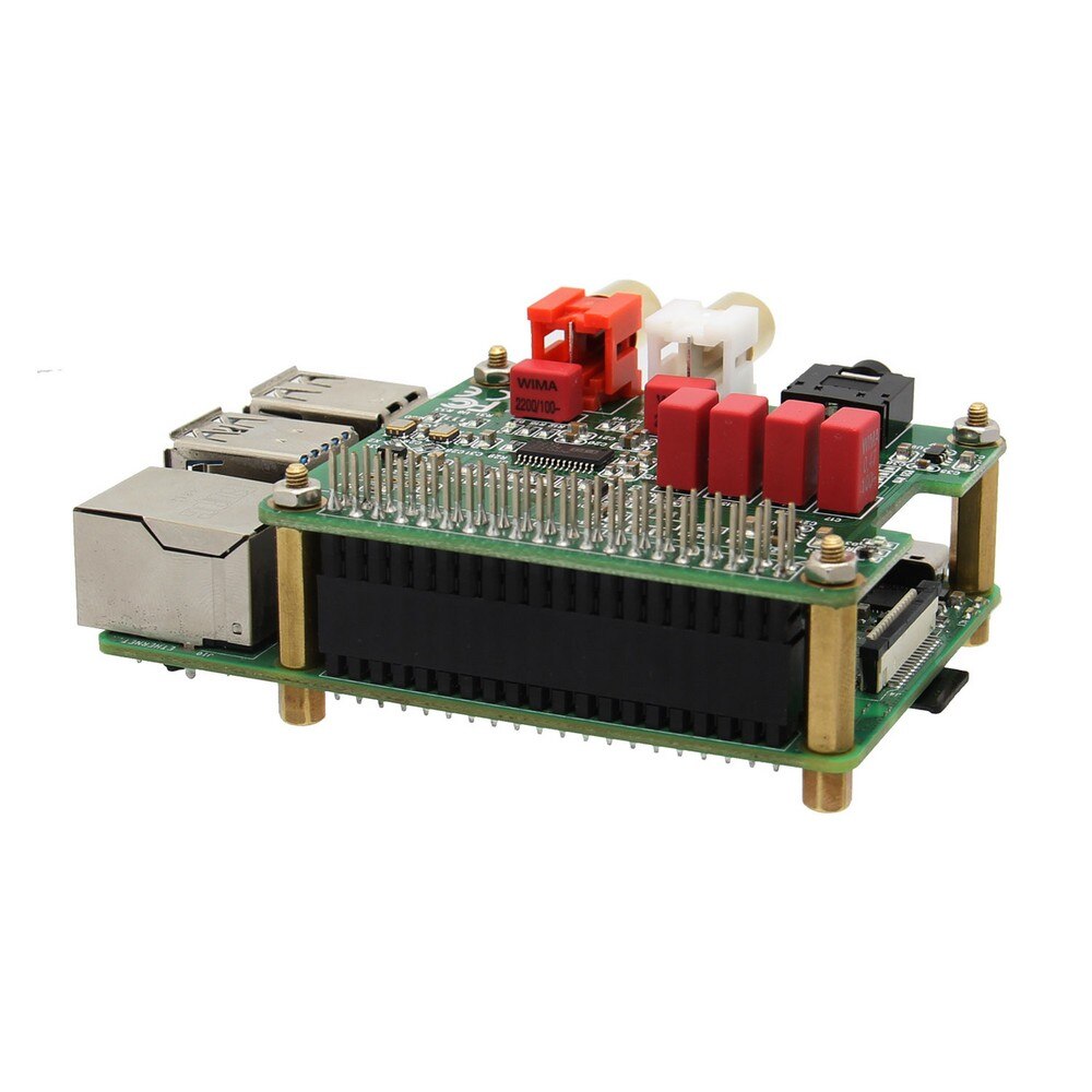 Raspberry Pi 4 Model B PCM5122 HIFI Audio DAC Expansion Board with Acrylic Case customize