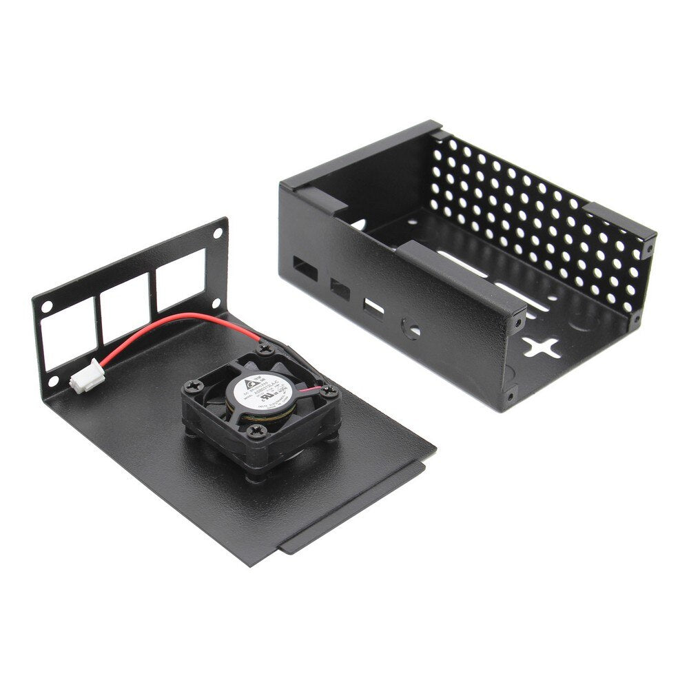 Raspberry Pi 4 Model B Protective Box, Raspberry Pi 4 Metal Case with Cooling Fan and 3PCS Aluminum Heatsinks for Raspberry Pi 4 customize