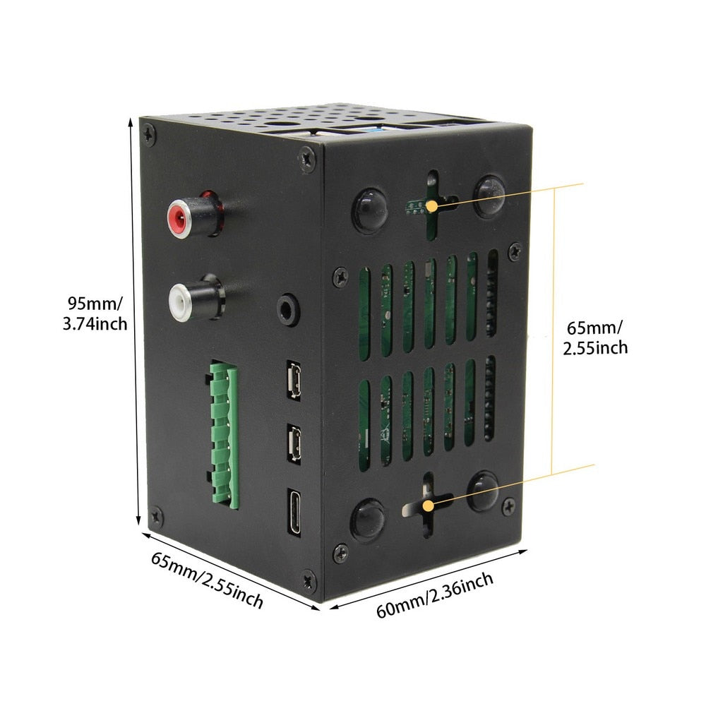 Raspberry Pi 4 Model B X400 I2S Audio Expansion Board and Metal Case with Heatsink Kit for Raspberry Pi 4B Only customize