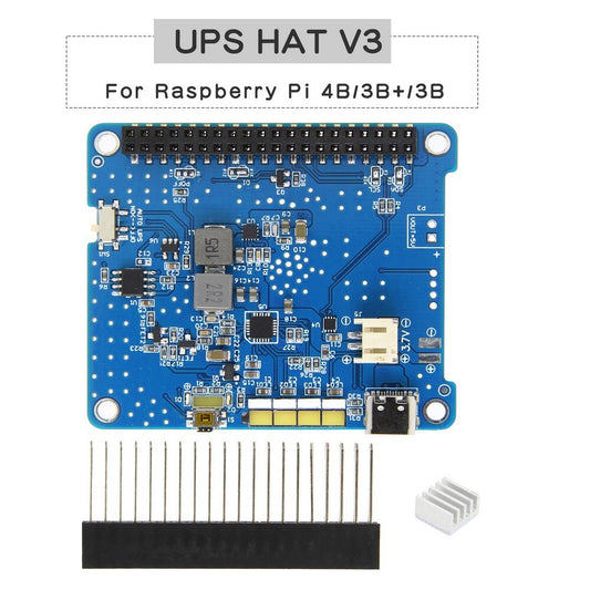 Raspberry Pi 4 UPS HAT 3 with Type-C, Lithium Battery Expansion Board Module (Without Battery) for Raspberry Pi 4 Model B/3B+/3B customize