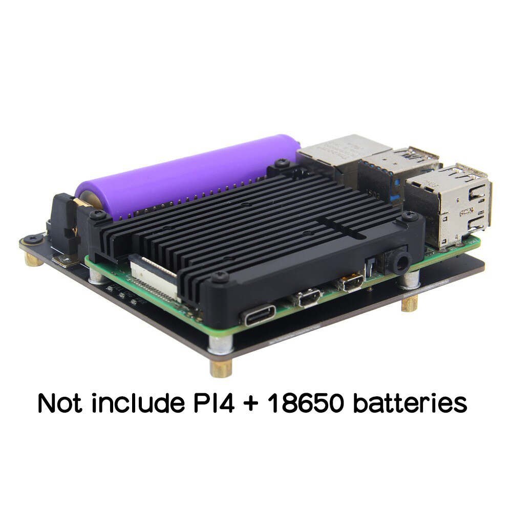 Bx002 Cap Raspberry Raspberry Pi 4 model B 18650 UPS HAT,X703 V1.2 Shield/Expansion Board ...