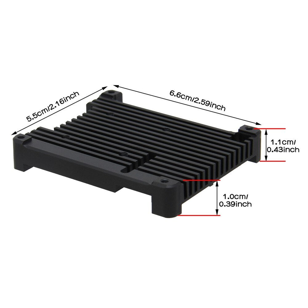 Raspberry Pi 4B 11mm Embedded Heatsink/Radiator P165-B for Raspberry Pi 4 Model B & Pi 4 Expansion Board Support POE Board customize