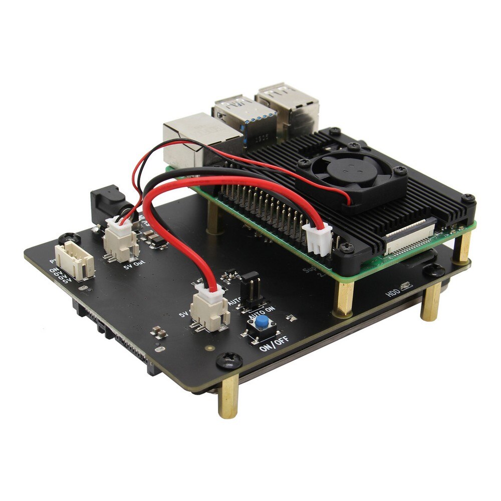 Sata Shield Raspberry Raspberry Pi 4B 2.5 inch SATA HDD/SSD Shield / X825 V1.5 Storage Expan ...