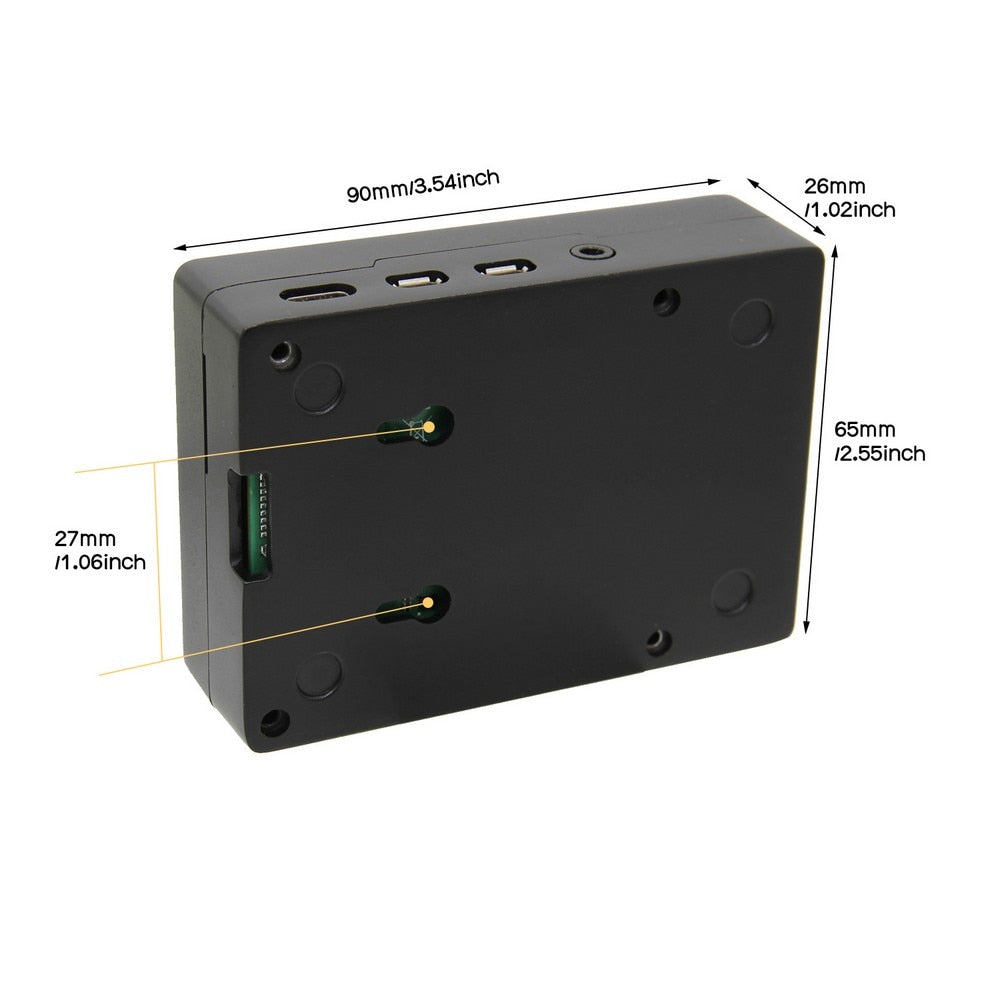 Raspberry Pi 4B Metal Enclosure Passive Cooling Heat Dissipation Aluminum Case Compatible with Raspberry Pi 4Model B Only customize