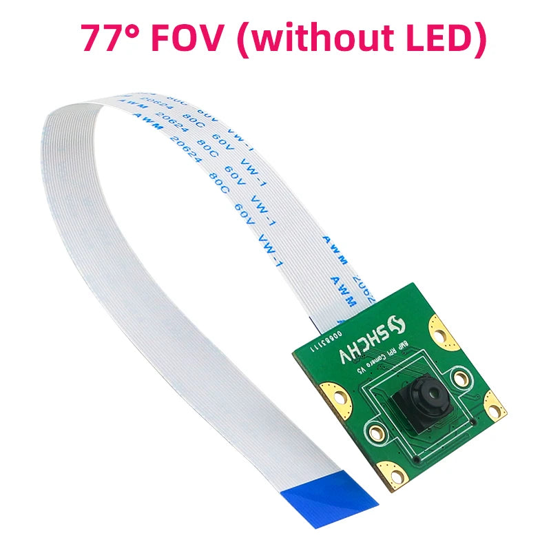 Custom Pi 5 8MP Camera Night Vision IMX219 77° 130° 200° FOV Fisheye MINI CSI Interface + 2 Infrared Light for RPI 5 Pi5