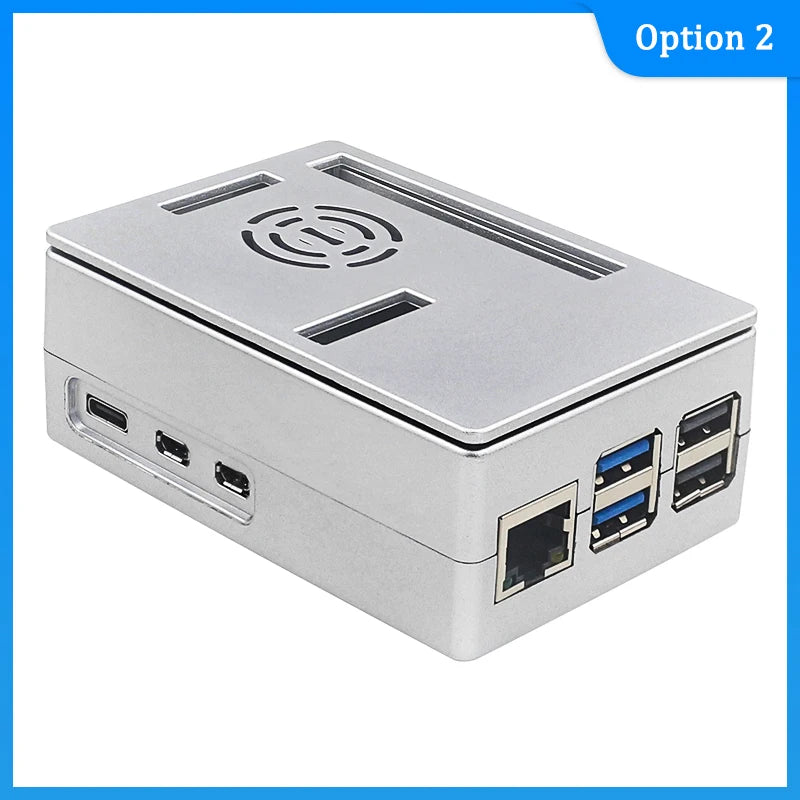 Custom Pi 5 ABS Case Protective Shell Plastic Case for     Pi 5 Optional Black Sliver Colors