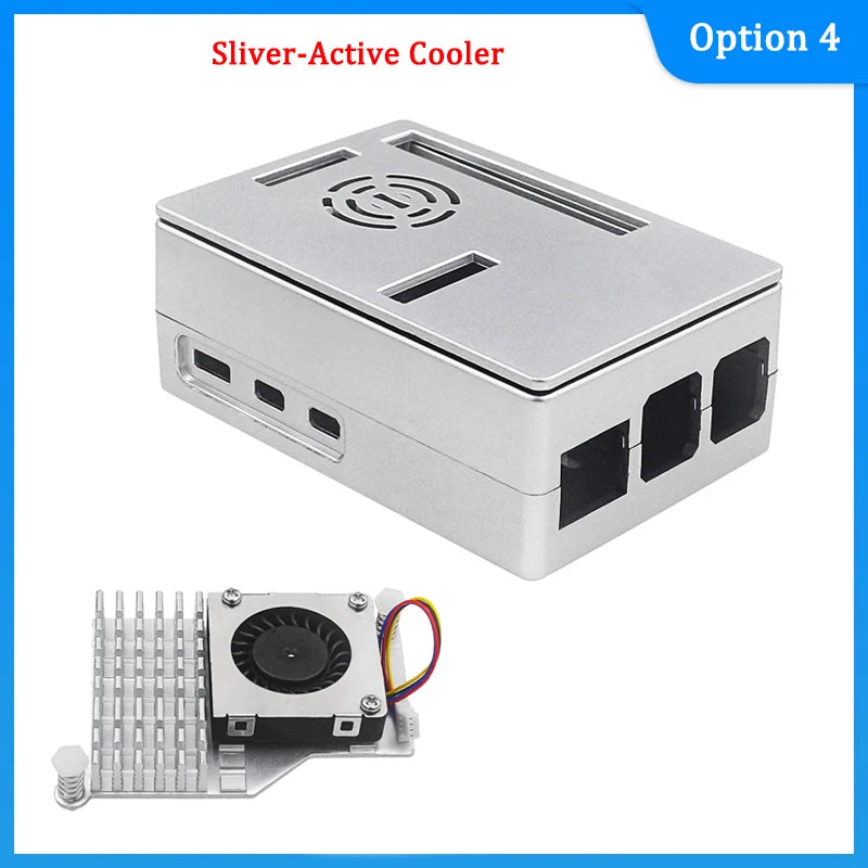 Custom Pi 5 ABS Case Protective Shell Plastic Case for     Pi 5 Optional Black Sliver Colors