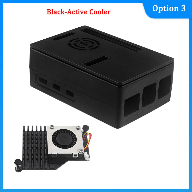 Custom Pi 5 ABS Case Protective Shell Plastic Case for     Pi 5 Optional Black Sliver Colors