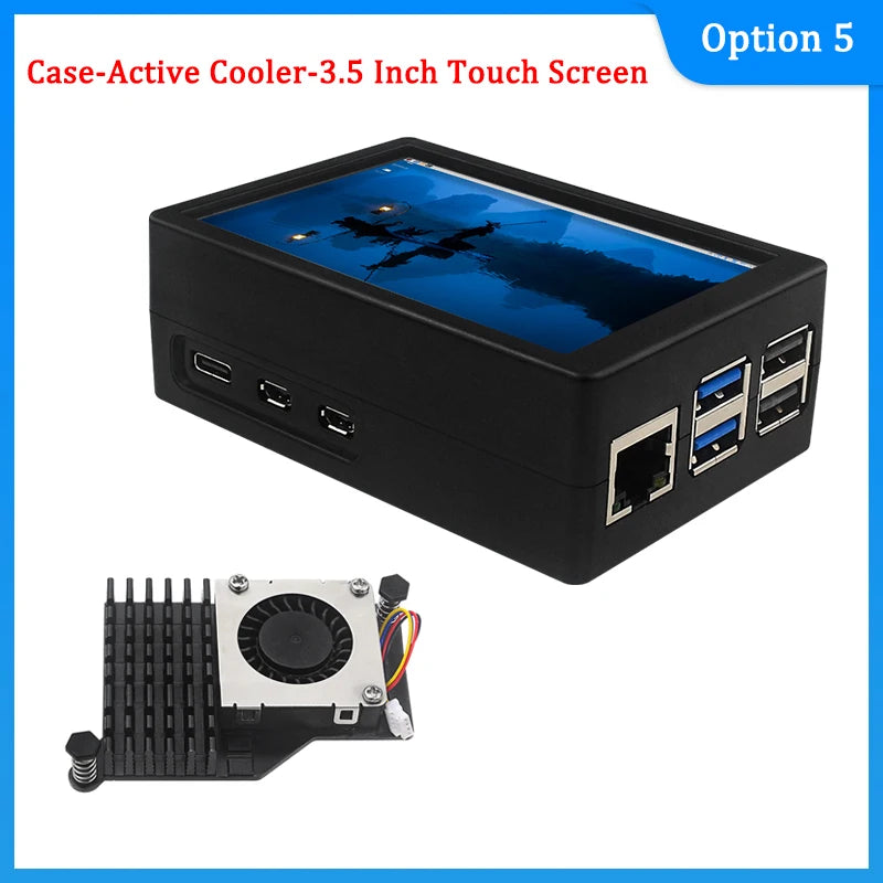 Custom Pi 5 ABS Case Protective Shell Plastic Case for     Pi 5 Optional Black Sliver Colors