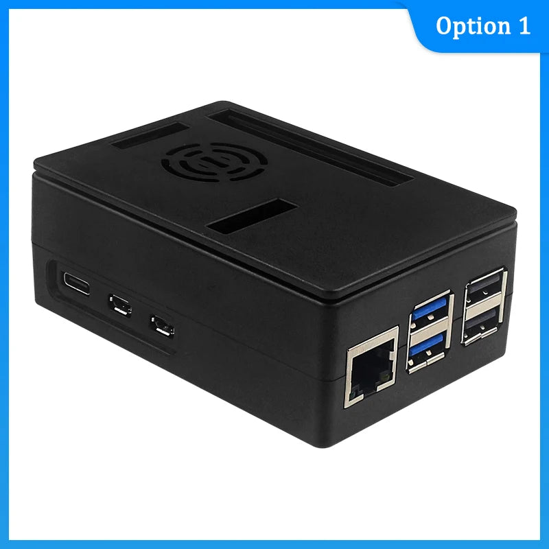 Custom Pi 5 ABS Case Protective Shell Plastic Case for     Pi 5 Optional Black Sliver Colors