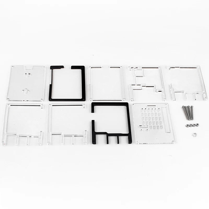 Custom Pi 5 Acrylic Case 9 Layer Protection Shell Optional Cooling Fan Active Cooler Aluminum Heatsink for     Pi 5