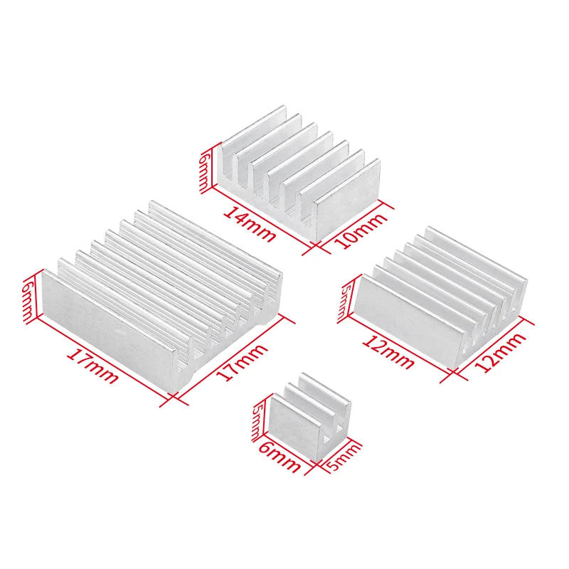 Custom Pi 5 Aluminum Heatsink Passive Cooling Customized CPU Cooler Radiator Black Blue Gray  for RPi 5 Pi5