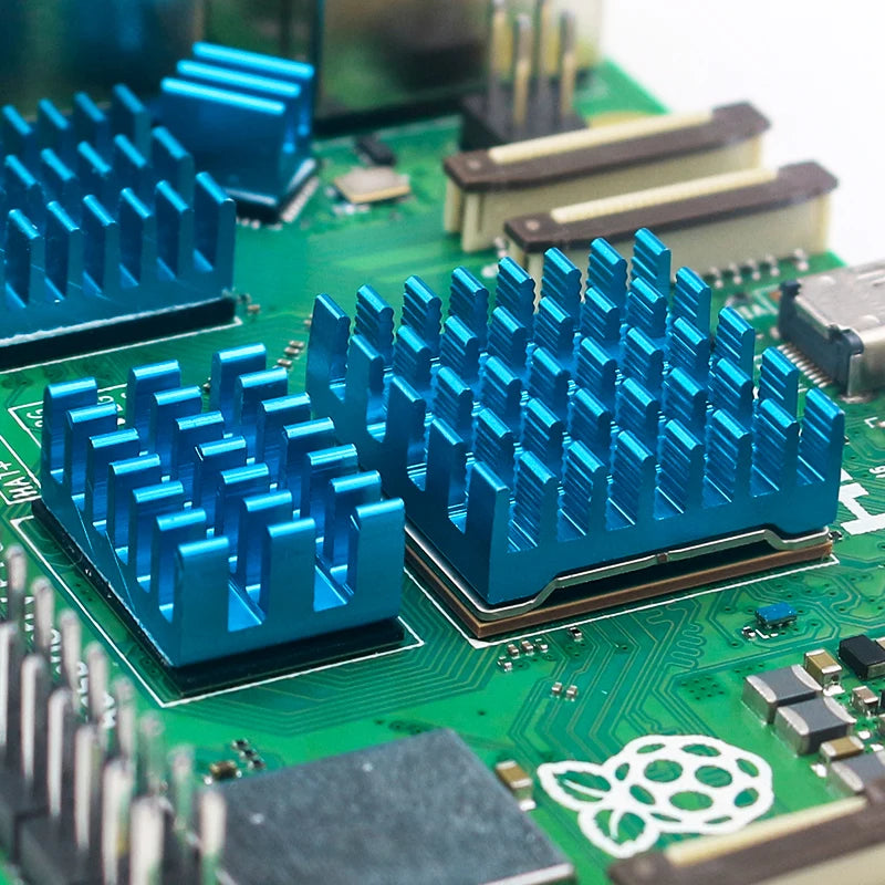 Custom Pi 5 Aluminum Heatsink Passive Cooling Customized CPU Cooler Radiator Black Blue Gray  for RPi 5 Pi5