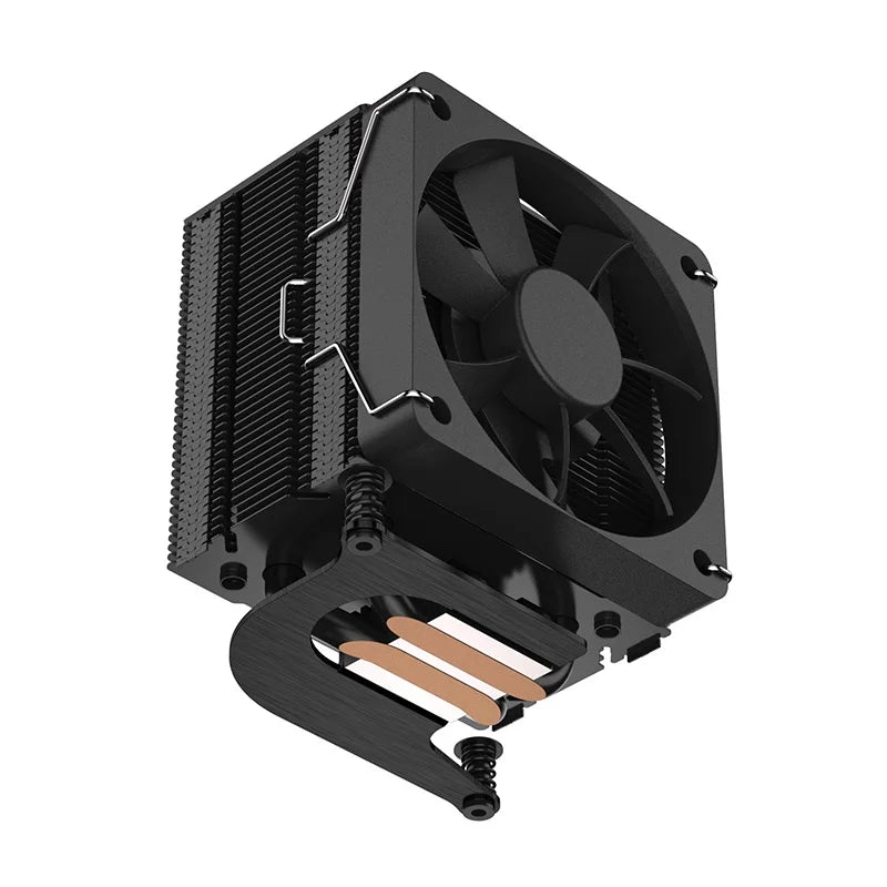 Custom Pi 5    THRML 60mm Radiator Cooler with Copper Heat Pipe Passive Active Cooling Ice Tower PWM Fan for RPI 5 Pi5