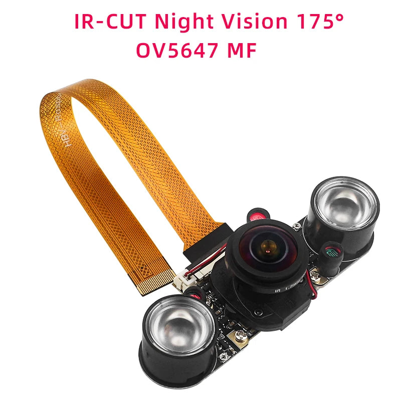 Custom Pi 5 Camera 5MP 1080P Optional Night Vision Wide Angle IR-CUT FF AF Cameras for RPI 5 Pi5 Zero