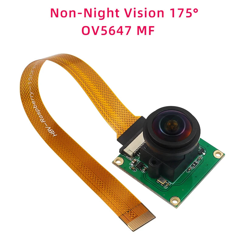 Custom Pi 5 Camera 5MP 1080P Optional Night Vision Wide Angle IR-CUT FF AF Cameras for RPI 5 Pi5 Zero