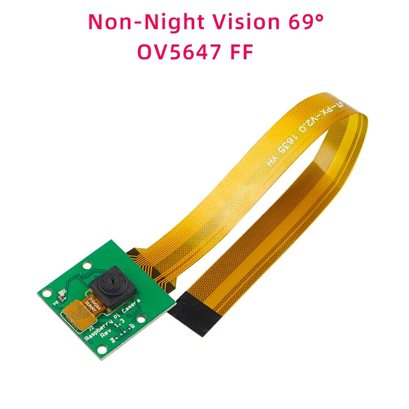 Custom Pi 5 Camera 5MP 1080P Optional Night Vision Wide Angle IR-CUT FF AF Cameras for RPI 5 Pi5 Zero