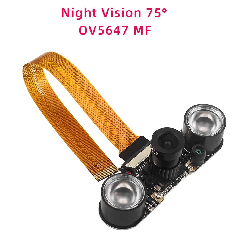 Custom Pi 5 Camera 5MP 1080P Optional Night Vision Wide Angle IR-CUT FF AF Cameras for RPI 5 Pi5 Zero
