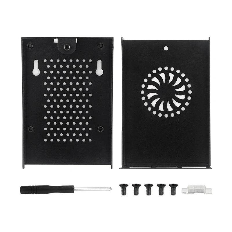 Custom Pi 5 Metal Case Aluminum Alloy Shell compatible for Active Cooler for RPI 5 Pi5