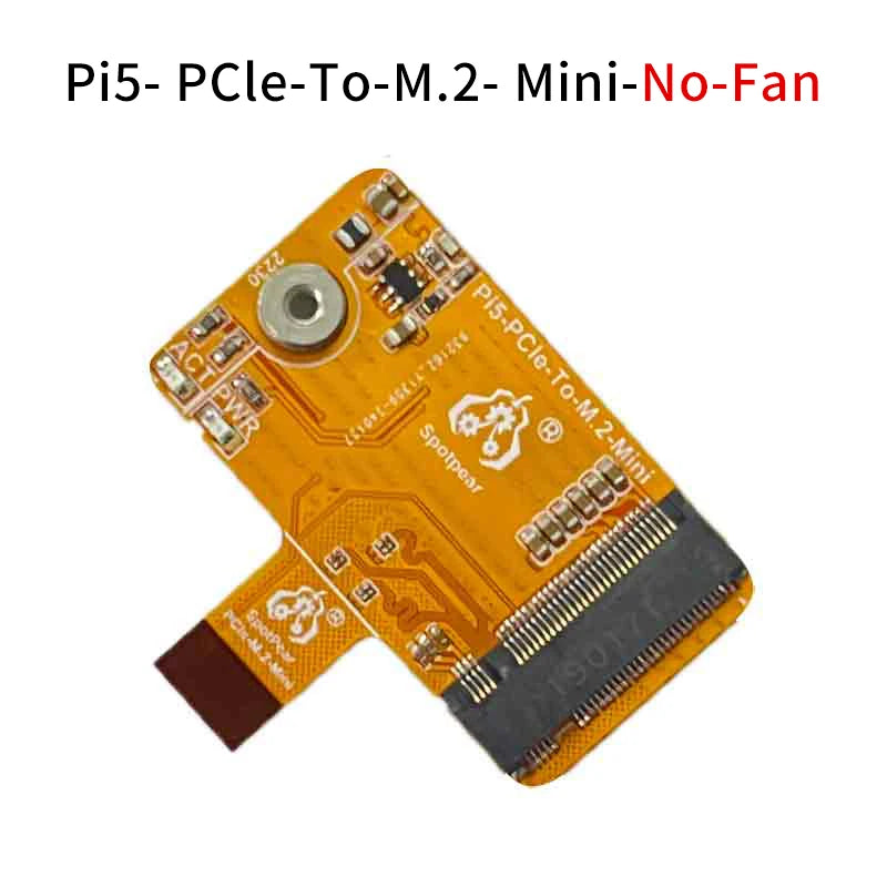 Custom Pi 5 PCIE to M.2 NVME SSD Expansion Board Compatible with  Official Active Cooler Mini HAT Board for     Pi 5