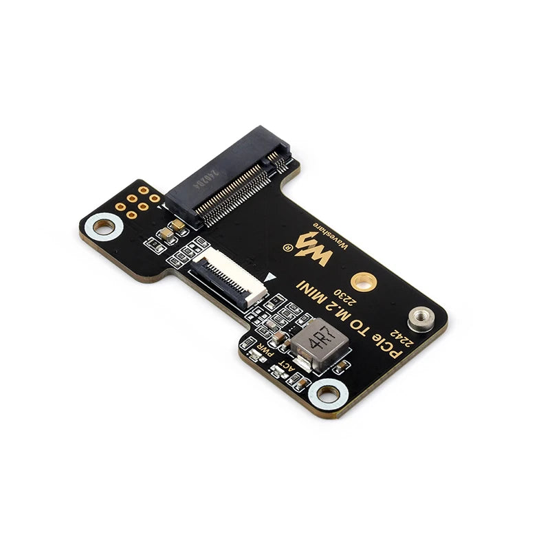 Custom Pi 5 PCIe To M.2 Mini Adapter Supports NVMe Protocol M.2 Solid State Drive NVMe HAT for     Pi 5