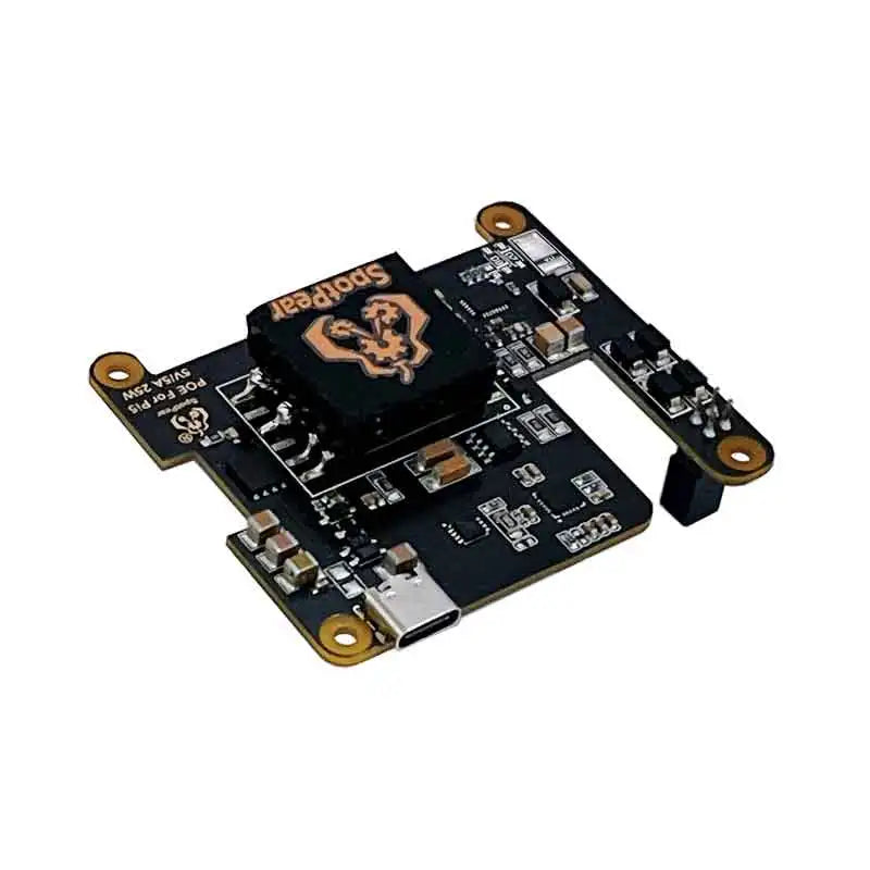 Custom Pi 5 PoE HAT With PD Trigger Activation Type C Power Over Ethernet 802.3af/at 5V/4.5A 25W for RPi5