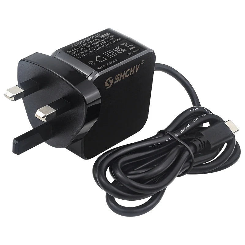 Custom Pi 5 Power Supply PD 27W 5.1V 5A USB Type-C Power Adapter EU US UK Plug for RPI 5 Pi5