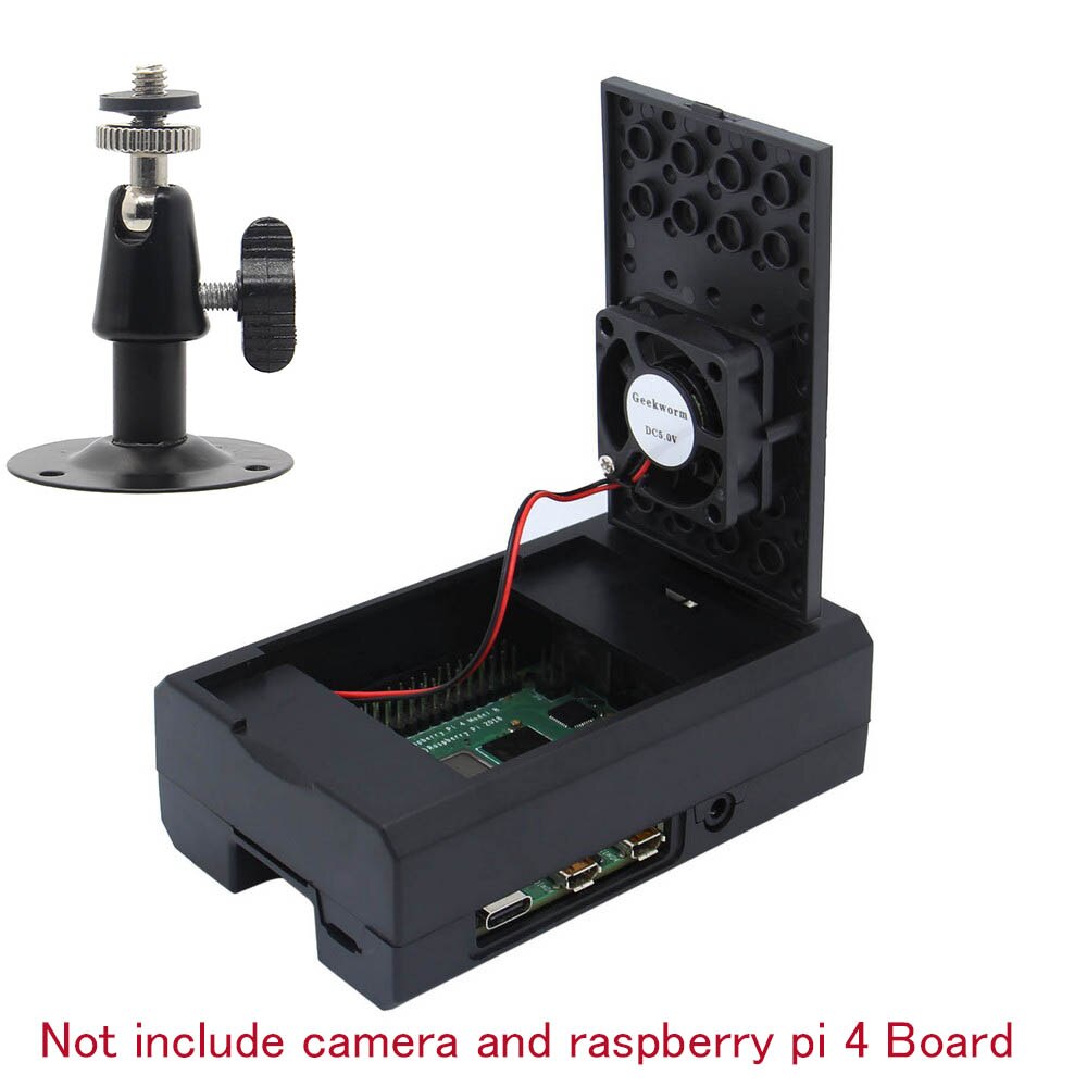 Raspberry Pi ABS Case w/ Camera Frame with Holder for Raspberry pi 4 model B & Pi 3B+/3B customize