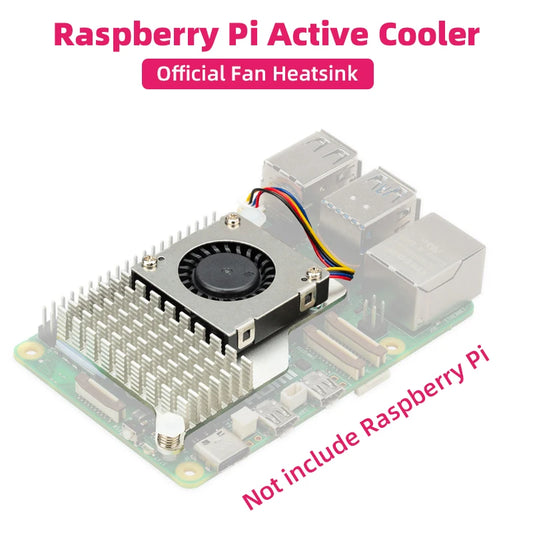 Custom Pi Active Cooler with Adjustable Speed Cooling Fan Metal Heatsink Radiator for     Pi 5