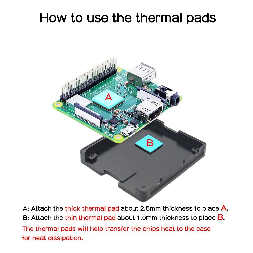 Raspberry Pi CNC Ultra-Thin Aluminum Alloy Case / Enclose for Raspberry Pi 3 Model A+(plus) / Pi 3A+ customize