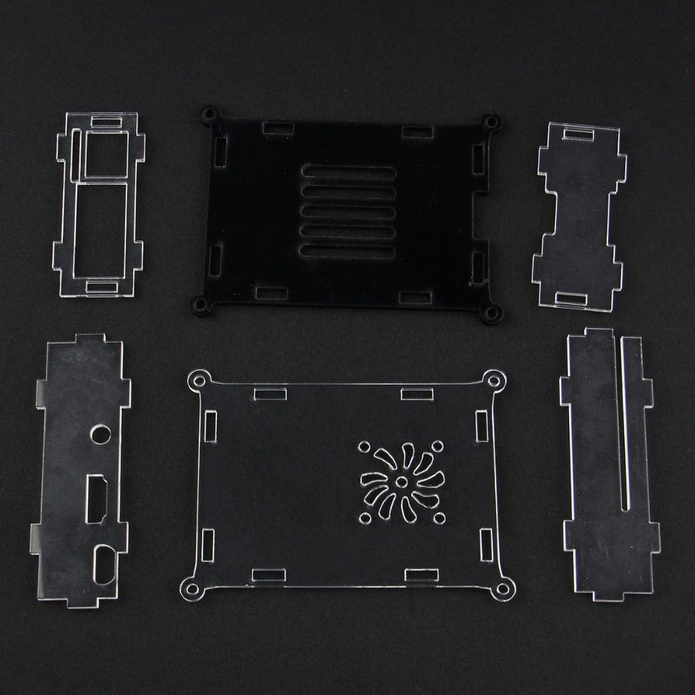 Raspberry Pi Case | Acrylic Case Shell with Fan Hole for Raspberry Pi 3 Model B, 2B & B+ customize