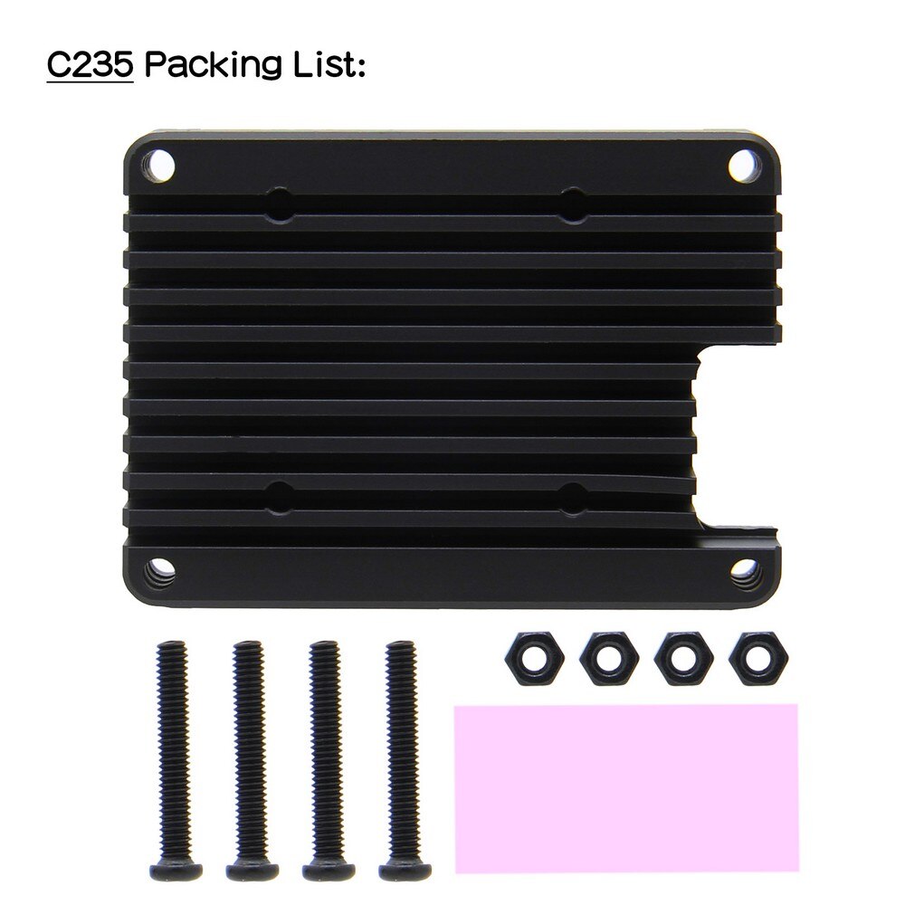 Raspberry Pi Compute Module 4 CM4 12mm Embedded Aluminum Heatsink / Cooler / Radiator / Protective Shell Support 30mm Fan customize