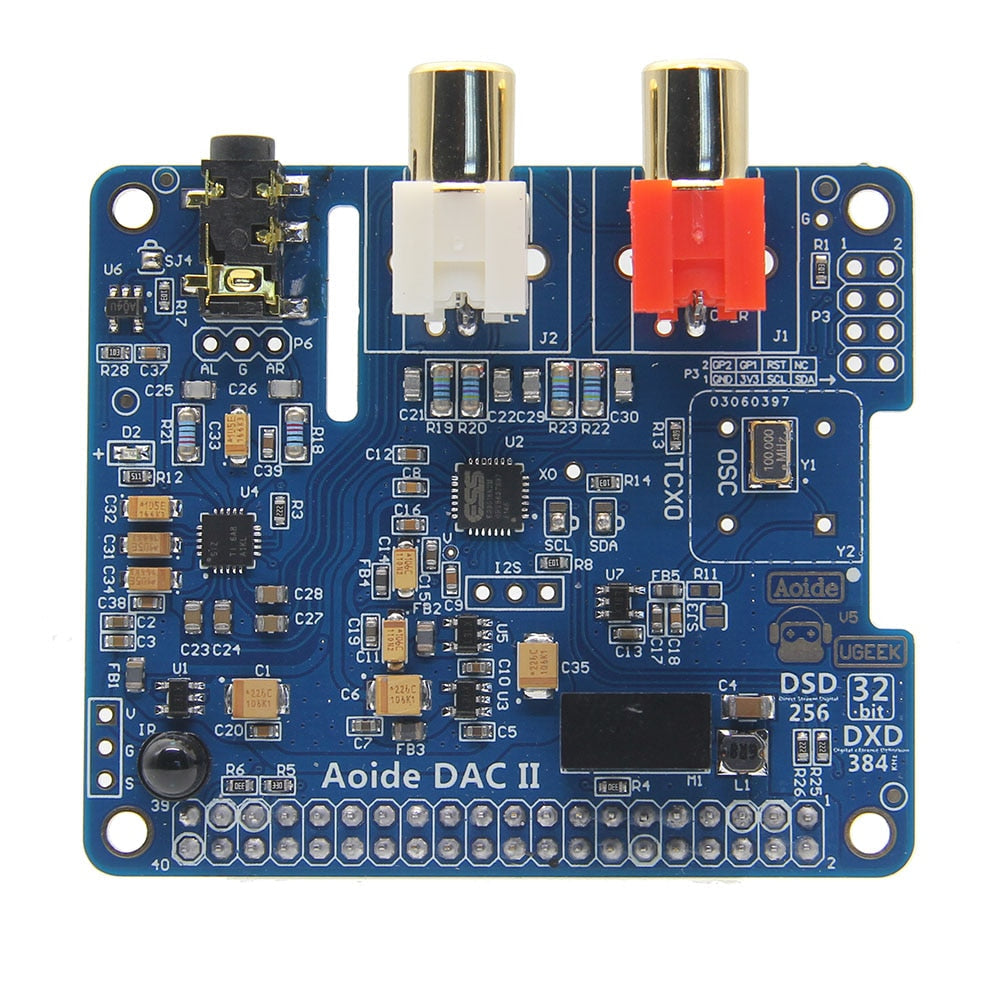 Raspberry Pi DAC II ES9018K2M DSD Audio DAC Expansion Board Sound Card for Raspberry Pi 4 Model B customize