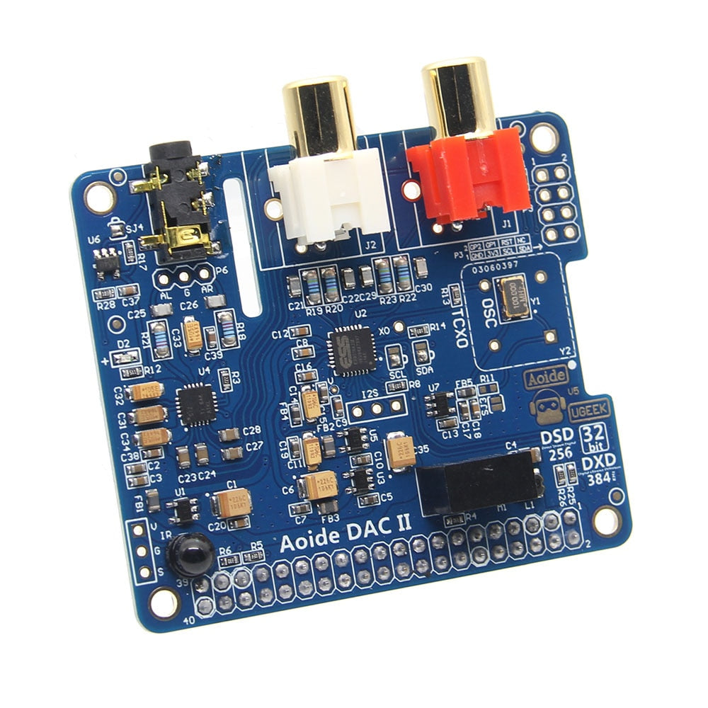 Raspberry Pi DAC II ES9018K2M DSD Audio DAC Expansion Board Sound Card for Raspberry Pi 4 Model B customize