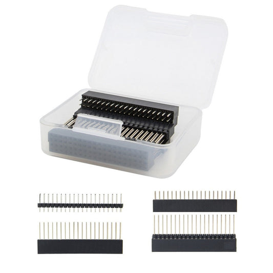 Raspberry Pi GPIO Stacking Extender, 2x20 40 Pin Stacking Female Header Kit for Raspberry Pi 4B/3B+/3B/2B/B+/A+/Zero(Zero W) customize