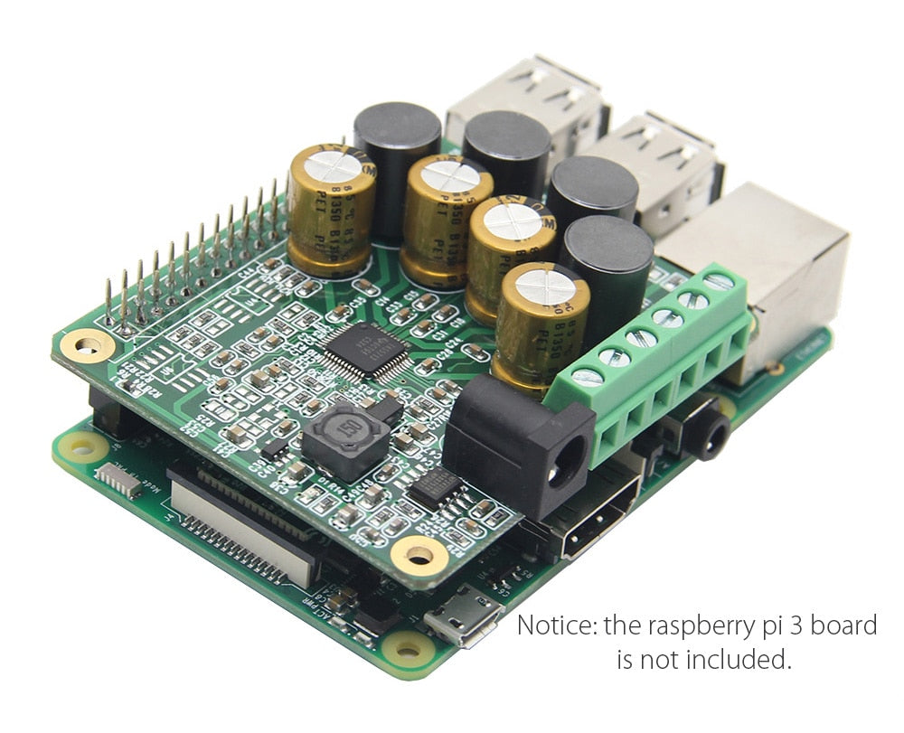 Raspberry Pi Audio Module Raspberry Pi HIFI AMP Amplifier Expansion Board Audio Module for Raspb ...
