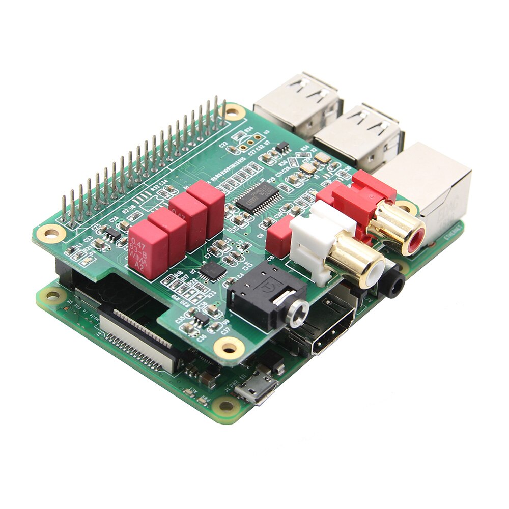 Raspberry Pi HIFI DAC PCM5122 Expansion Board Audio Module for Raspberry Pi 3 Model B+ Plus / Pi3 / 2B / B+ customize