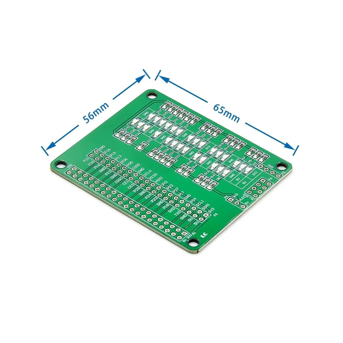 Custom Raspberry Pi LED Test board IO Board GPIO interface expansion board