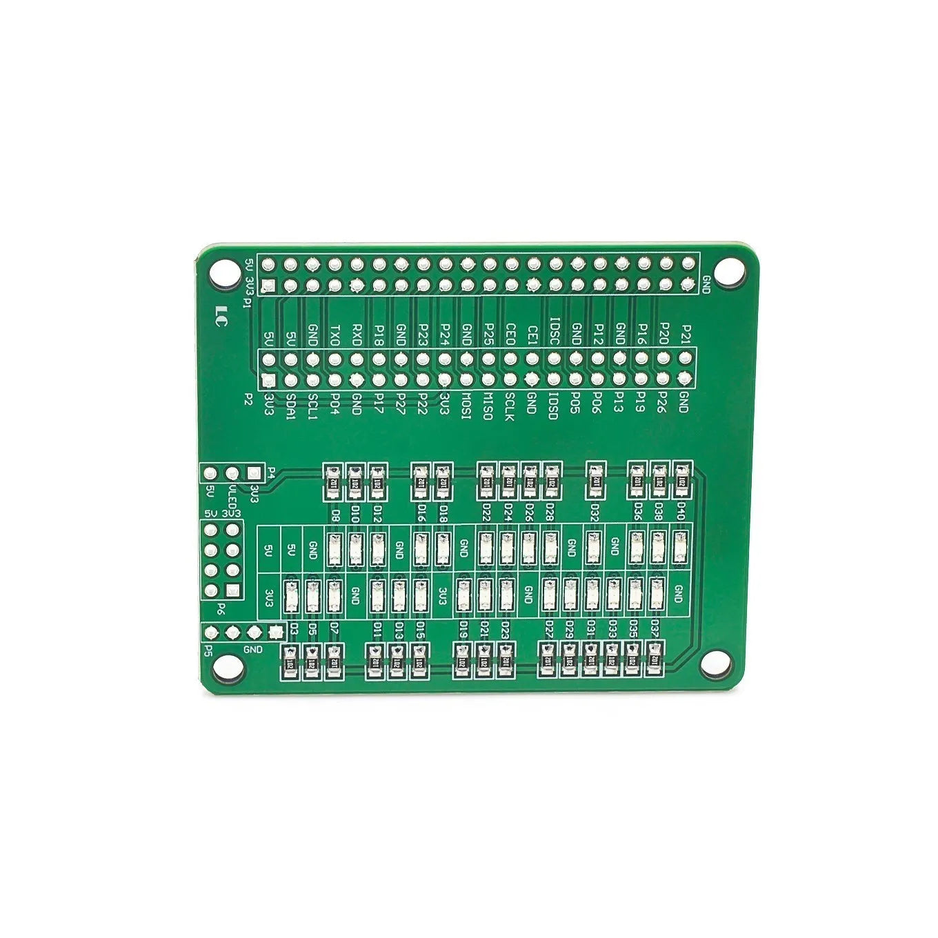 Custom Raspberry Pi LED Test board IO Board GPIO interface expansion board