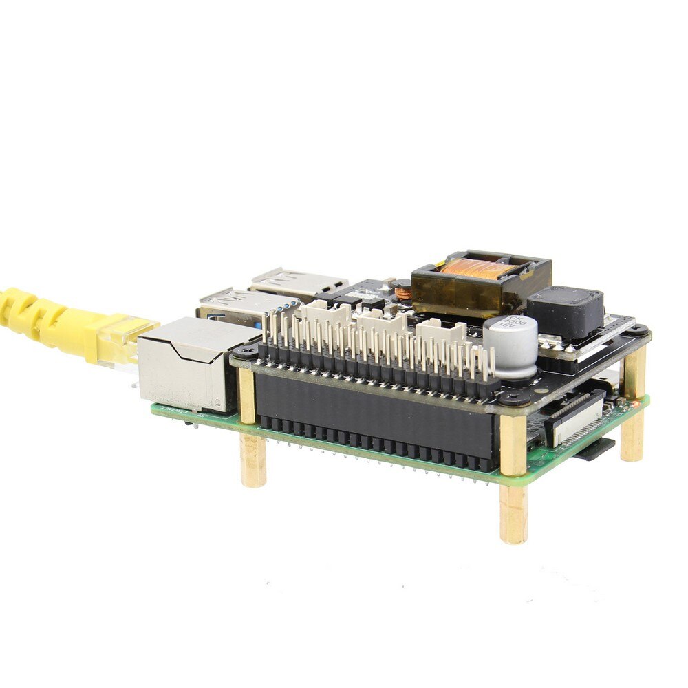 Raspberry Pi Power over Ethernet (PoE) Power Supply Module,X765 802.3at POE HAT Expansion Board for Raspberry Pi 4 Model B / 3B+ customize