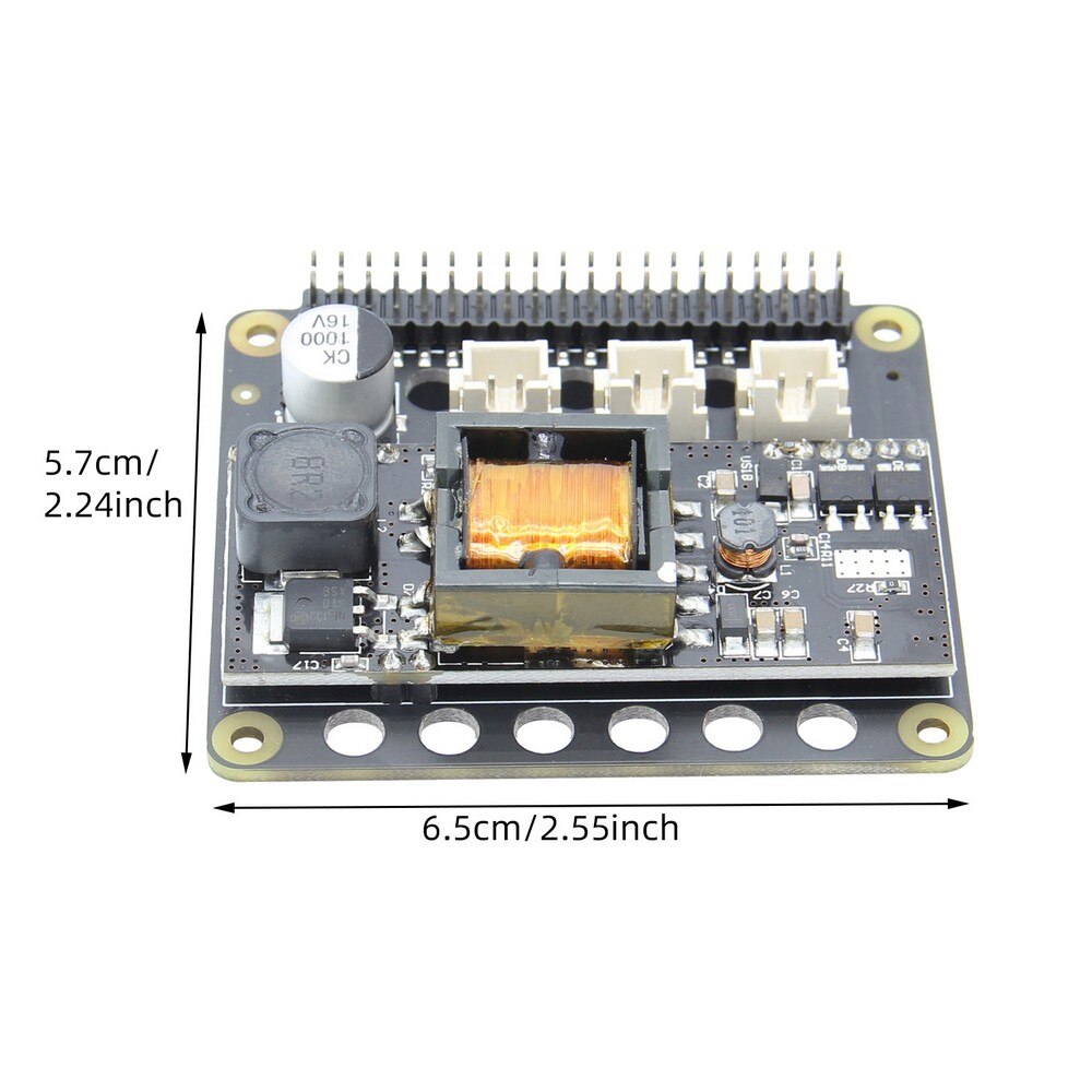 Raspberry Pi Power over Ethernet (PoE) Power Supply Module,X765 802.3at POE HAT Expansion Board for Raspberry Pi 4 Model B / 3B+ customize