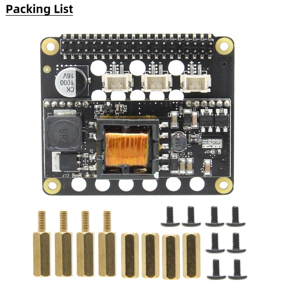 Raspberry Pi Power over Ethernet (PoE) Power Supply Module,X765 802.3at POE HAT Expansion Board for Raspberry Pi 4 Model B / 3B+ customize