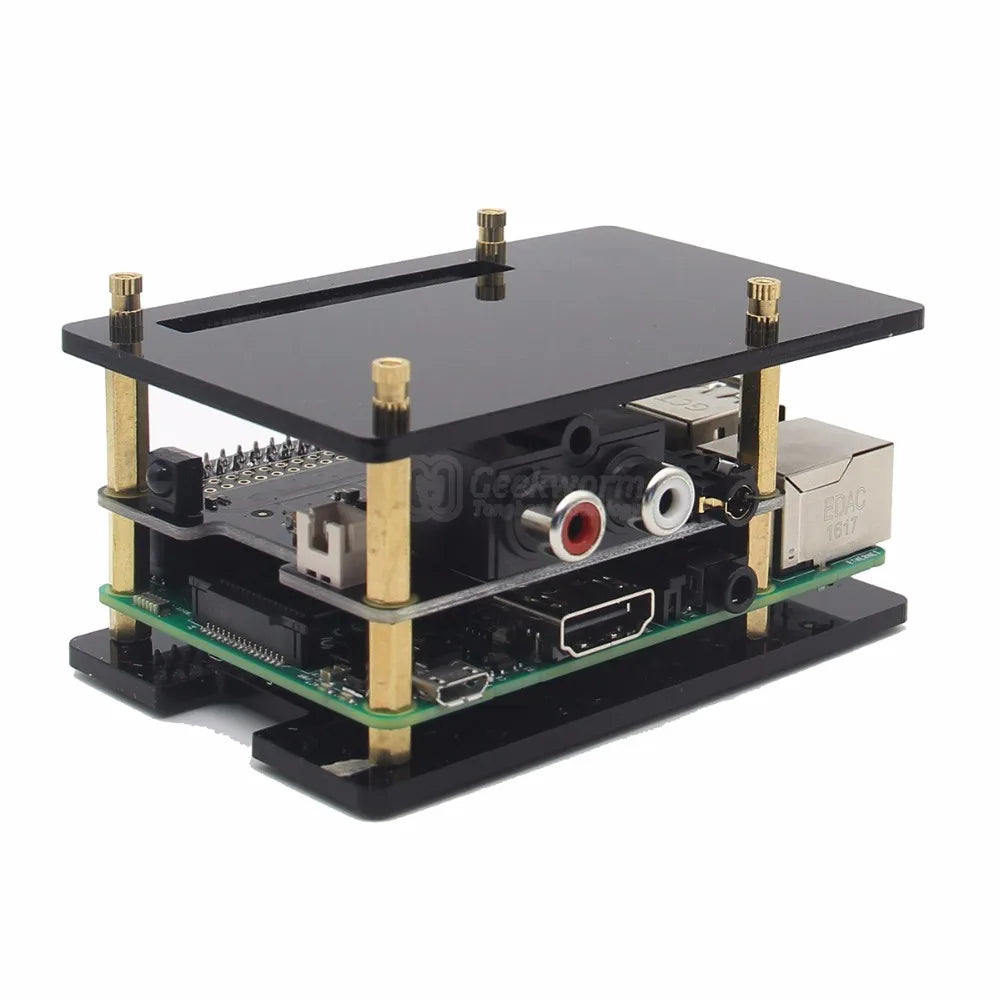 Custom Pi Universal Acrylic Case Stackable for     Pi 5 /     Pi 4 Model B / 3 B+ / 3B / 2B