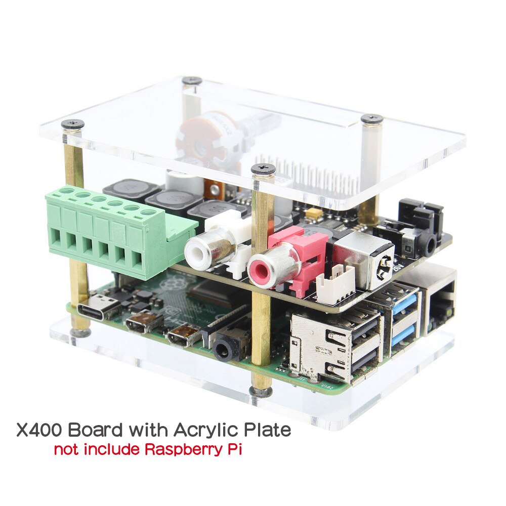 Raspberry Pi X400 I2S Audio Expansion Board Sound Card, DAC Module for Raspberry Pi 4 Model B/3B+/ 3B / Pi 2B / B+ customize