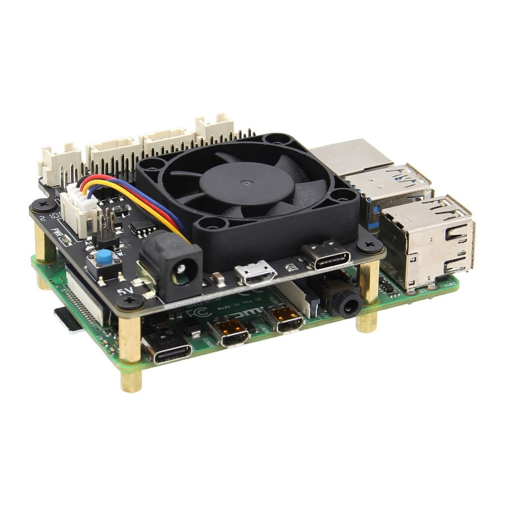 Raspberry Pi X735 Safety Shutdown Power Management & Auto Cooling Board for Raspberry Pi 4 Model B/3B+(plus) /3B / 2B+ customize