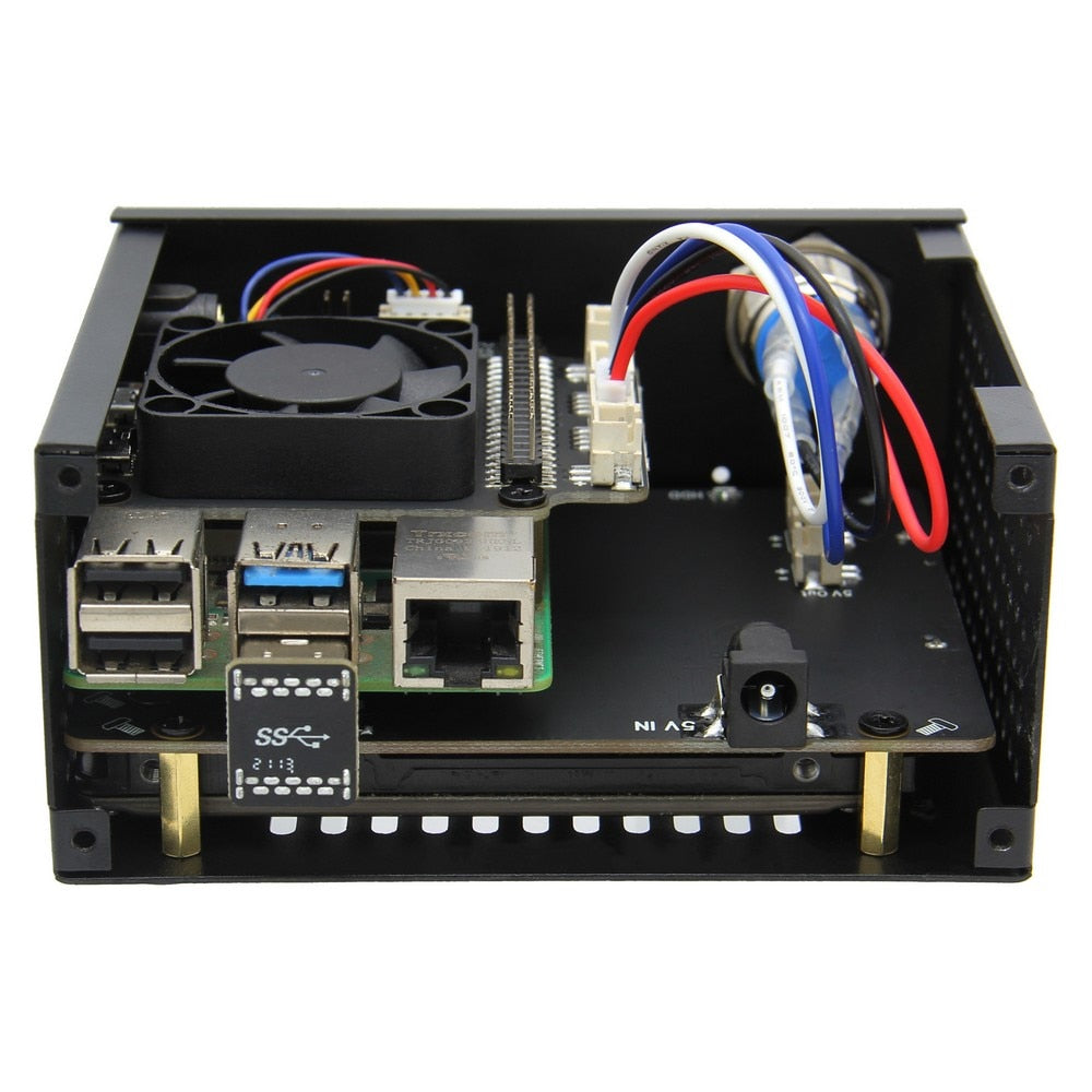 Raspberry Pi X825-C6 / X825-C8 Metal Case with power switch & cooling fan for Raspberry Pi 4 Model B & X825 Board & X735 customize