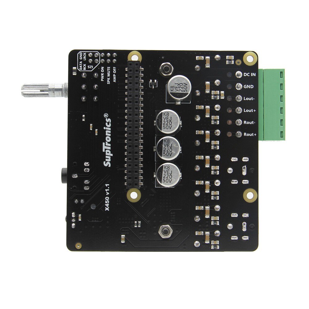 Raspberry pi 4 Computer Model B HIFI DAC+AMP Expansion Board, X450 Audio Sound Card for Raspberry Pi 4/Pi 3B+ Plus/3B customize