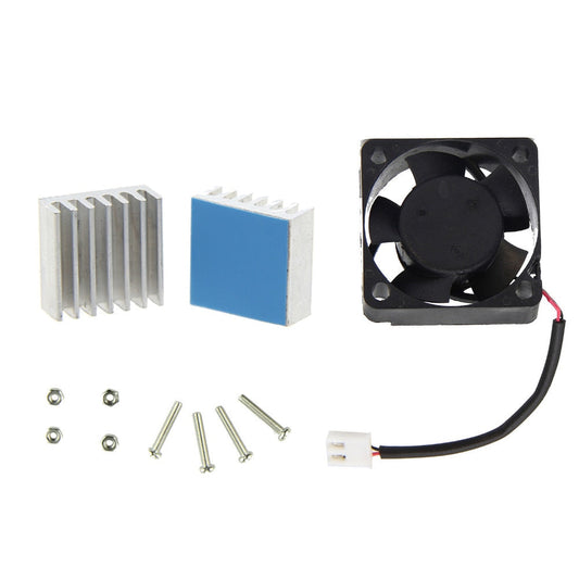 Raspberry pi 4 Modle B Mute Cooling Fan + 2Pcs Aluminum Heat Sink for Raspberry pi 4 B / 3 B+/ plus / 2B / Zero W customize